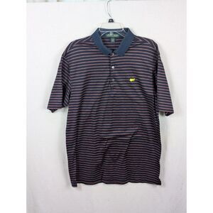 Amen Corner PGA Masters Striped Polo Shirt Blue/Red Men's Size Large
